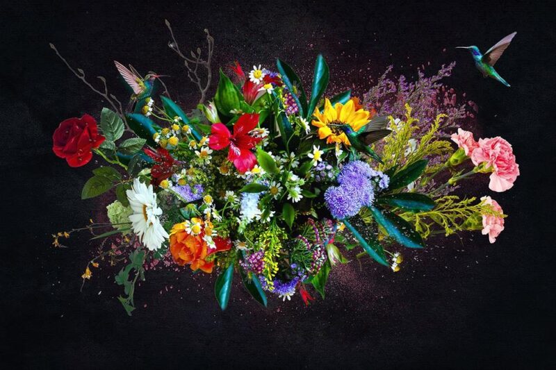bouquet explosion