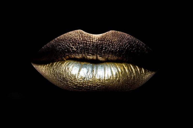 golden lips