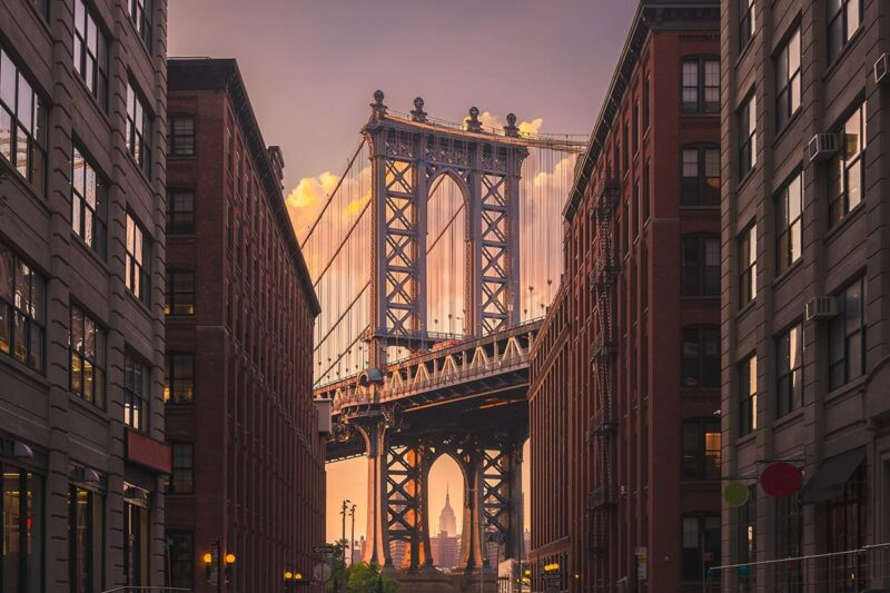 manhattan bridge from brooklyn street II