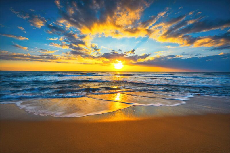 oceans sunrise