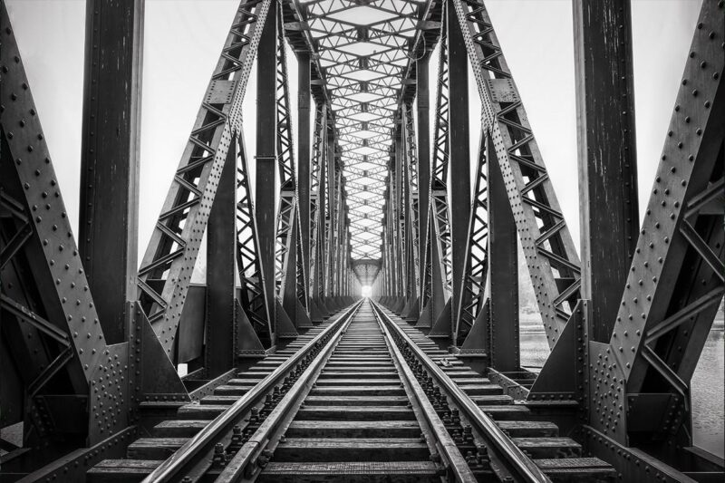 the railway bridge