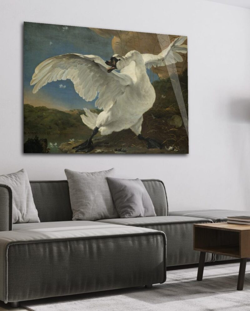 the threadened swan by jan asselijn - Afbeelding 2
