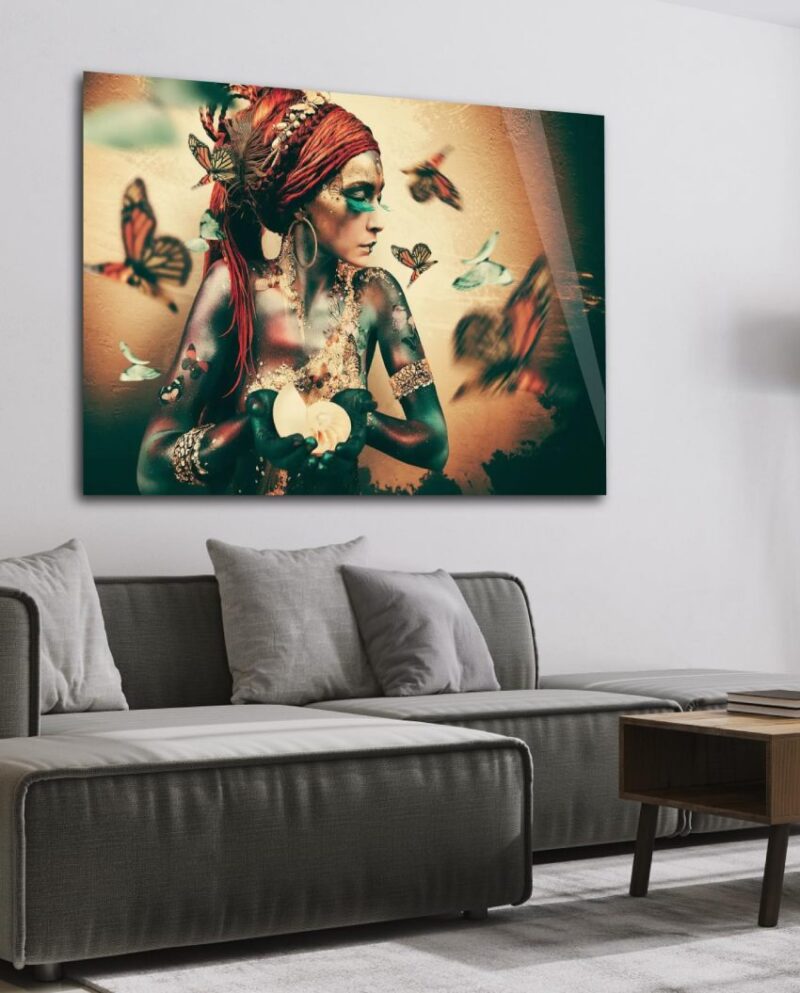 woman with butterflies by jaime ibarra II - Afbeelding 4