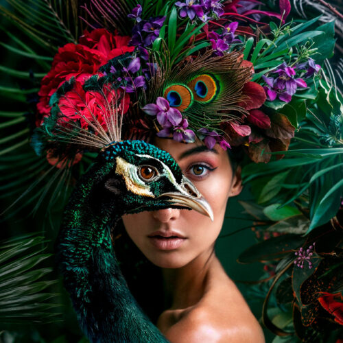 peacock woman