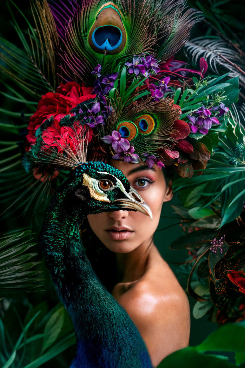 peacock woman