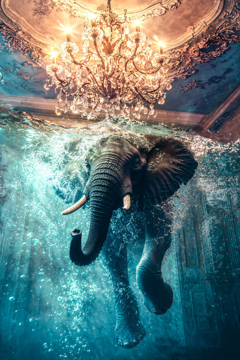 Swimming-elephant